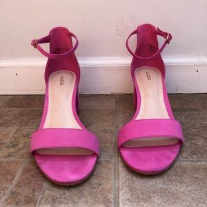 Aldo Villarosa Heel Pink size 10